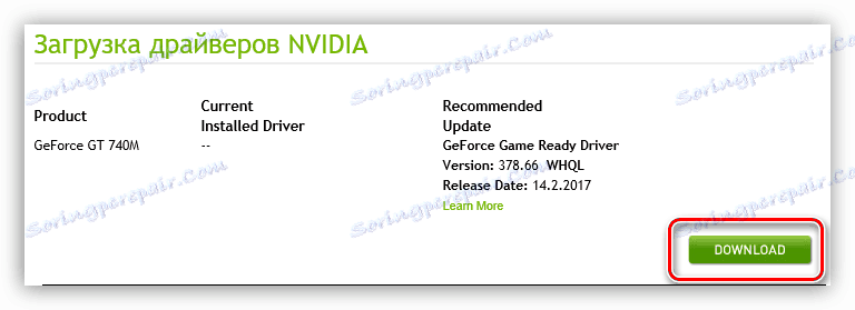 pro spuštění stahování ovladače na grafickou kartu nvidia geforce gtx 460