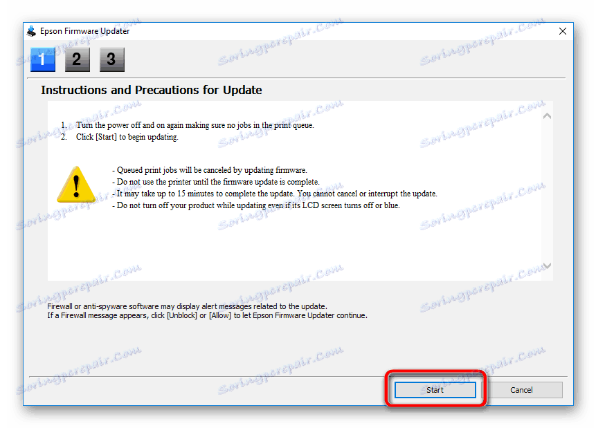Інформація перед установкою прошивки для Epson Stylus Photo TX650
