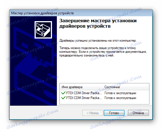 Завършете инсталирането на драйвера за FT232R USB UART