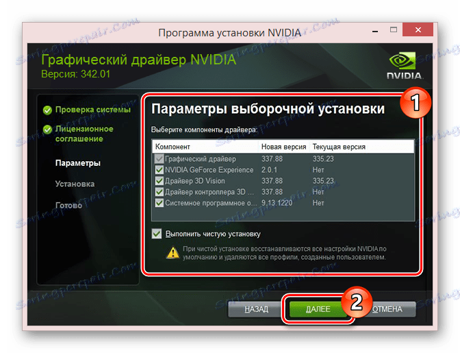 پیکربندی قطعات اختیاری برای NVidia درایور ویدئو