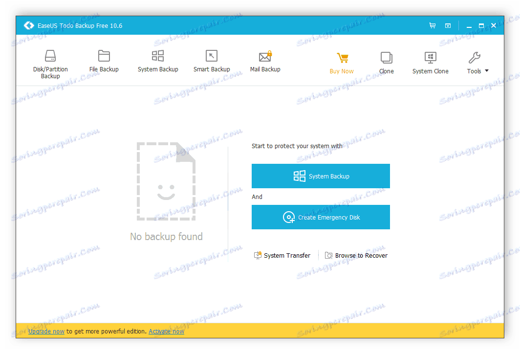EaseUS Todo Backup main window