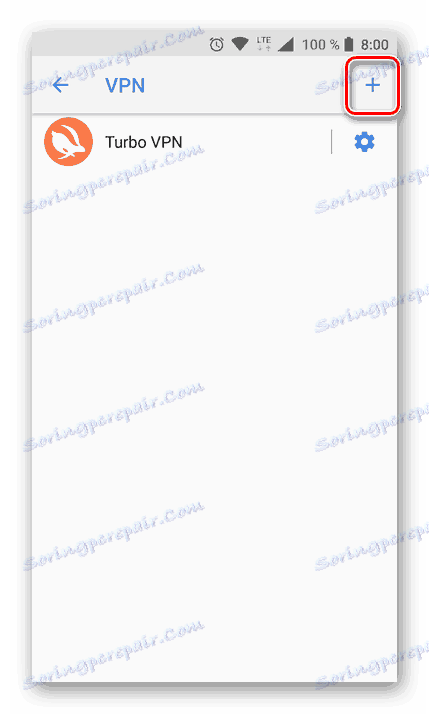 Nova povezava VPN Connection v Androidu