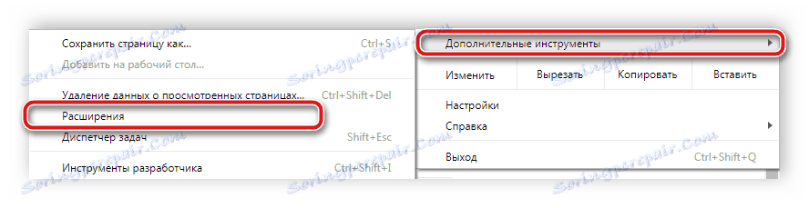 Razširitve za Google Chrome