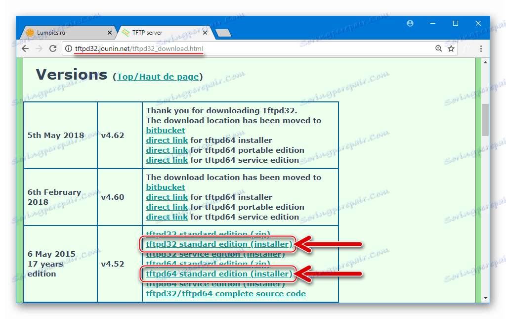 TP-Link TL-WR841N Prenesite TFTPD Server za obnovitev strojne programske opreme z uradne strani