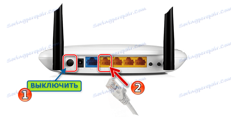 TP-Link TL-WR841N postopek za priključitev na računalnik za obnovitev