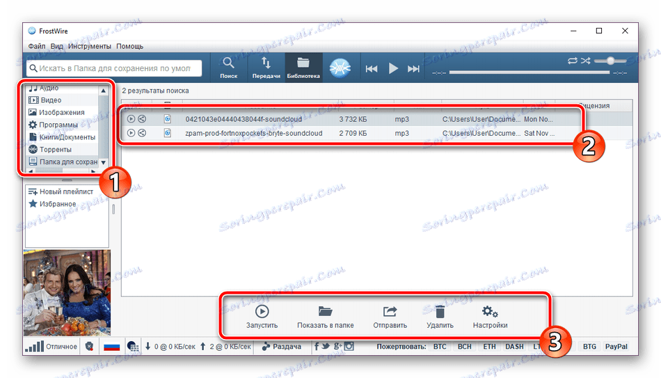کتابخانه فایل FrostWire