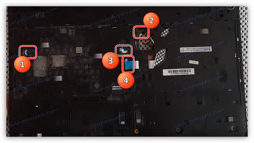 فصل توصيلات الجهاز على كمبيوتر محمول من طراز NX-35 من طراز NP35 من سامسونج