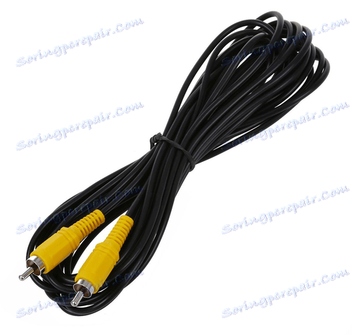 Príkladom jedného RCA kábla pre video signál
