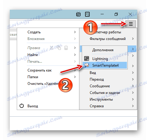 Spustenie nastavení funkcie SmartTemplate4 v programe Mozilla Thunderbird