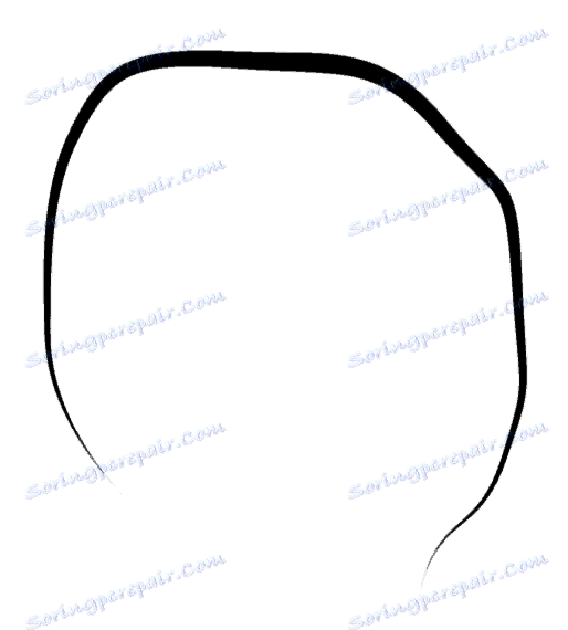 Imitacija ročne obrisa konture v Photoshopu