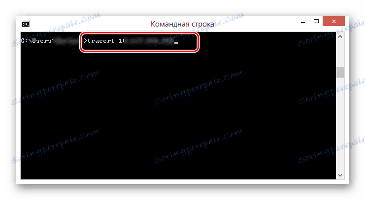 Używanie linii poleceń tracert