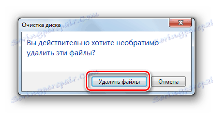 Potwierdzenie usunięcia plików w narzędziu systemowym okna dialogowego do czyszczenia dysków w systemie Windows 7