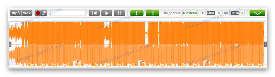 Звукова доріжка доданого трека на сервісі Splitter Joiner