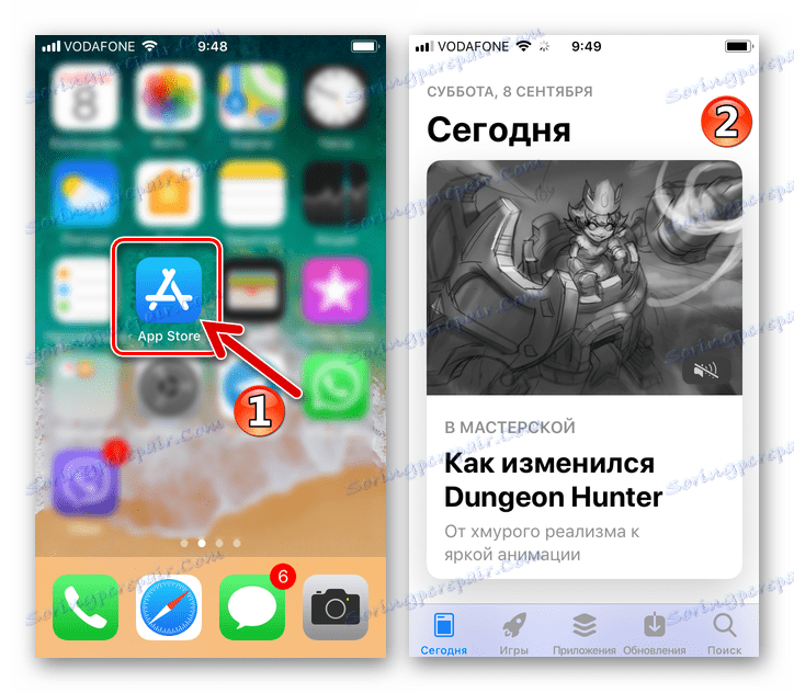 Instagram pre iPhone spustite aplikáciu Apple App Store na inštaláciu aplikácie služby