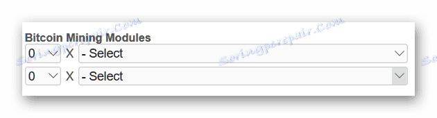 Wybór modułów do wydobywania bitcoinów na stronie coolmaster.com
