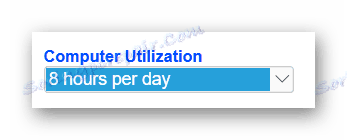 Wskazanie korzystania z komputera w ciągu kilku godzin dziennie na stronie coolmaster.com