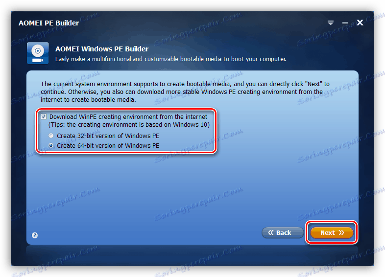 قم بتنزيل أحدث إصدار من Windows PE في AOMEI Pe Builder