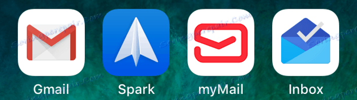 Pošlete iCloud e-mailové klienty třetích stran iOS pro iPhone