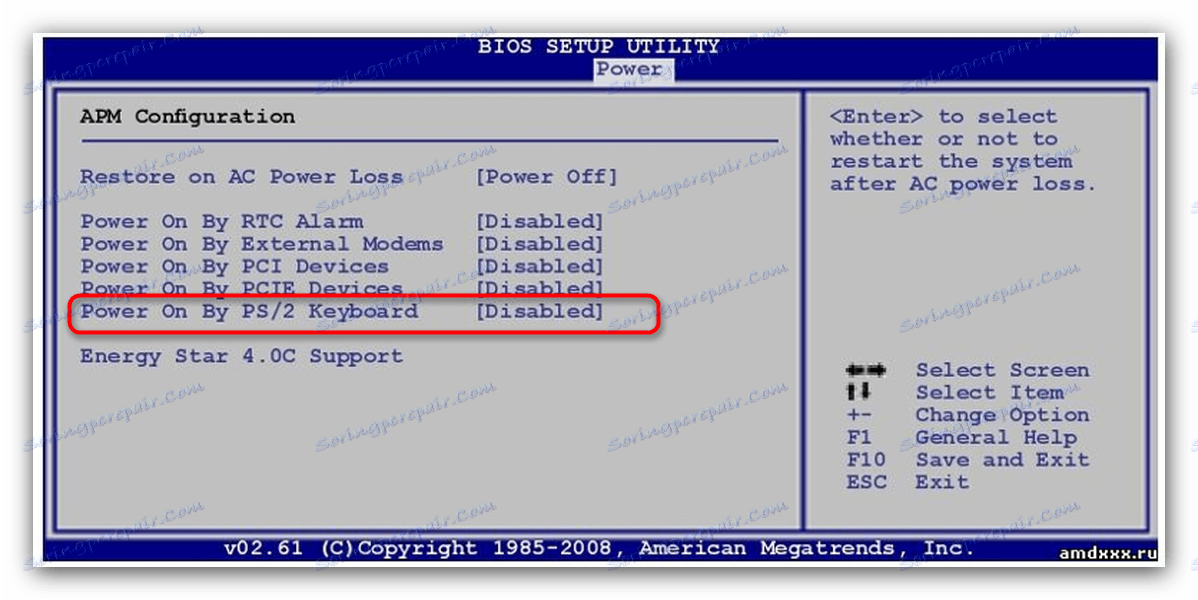 صفحه کلید فعال در BIOS Setup Utility