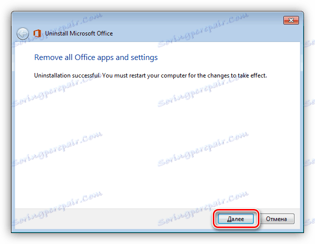 Idite na potragu za dodatnim problemima u programu Deinstalirajte Microsoft Office