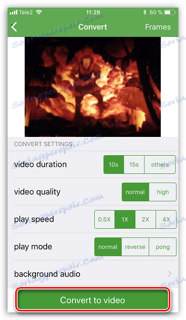 Převést GIF na video v GIF Makeru pro Instagram