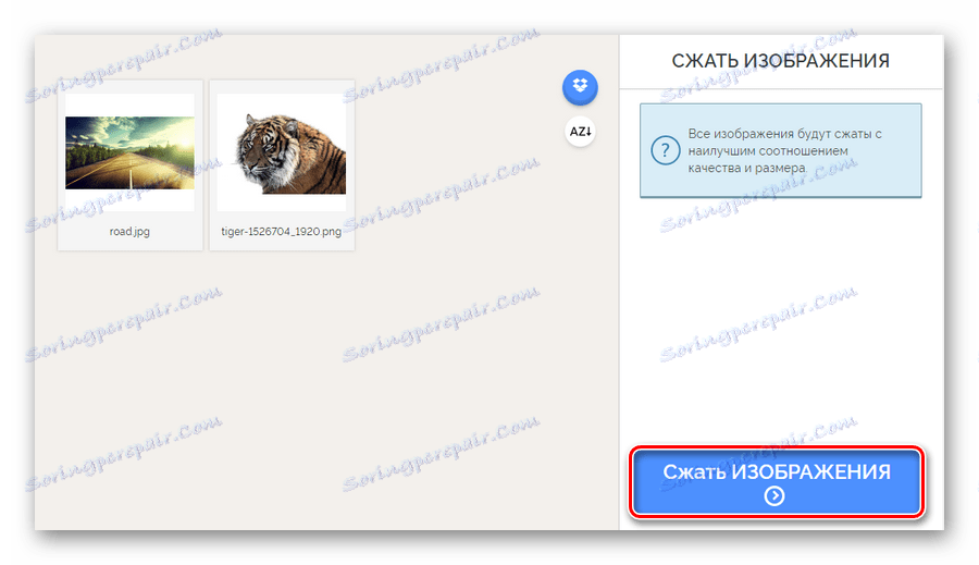 Importujte obrázky do služby online iLoveIMG