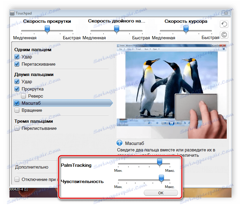 Разширени настройки за тъчпад на Windows