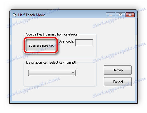 Посочете ключ за подмяна на KeyTweak