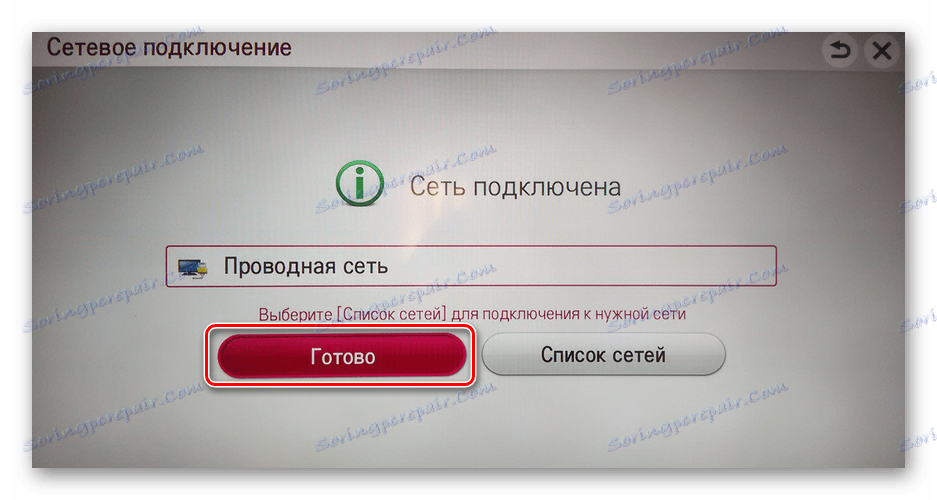 Kabelová síť připojená k televizoru