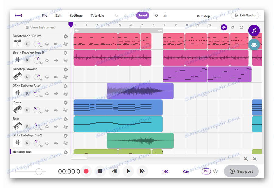 Соундтрап веб апликацијски интерфејс