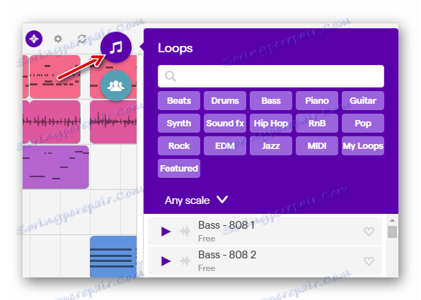 Библиотека узорака онлајн сервиса Соундтрап