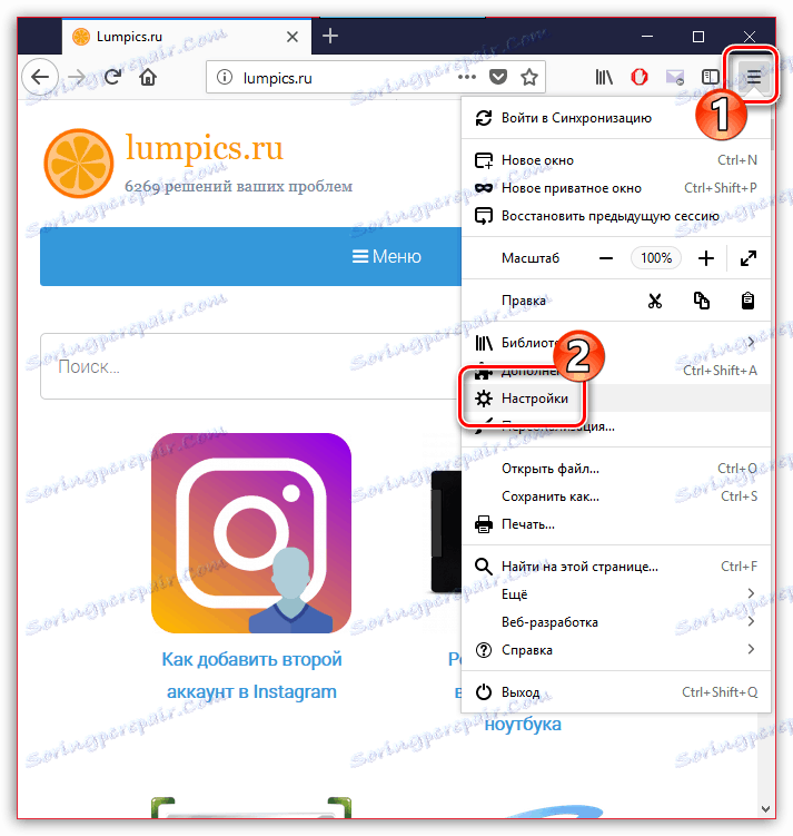 Nastavení prohlížeče Mozilla Firefox