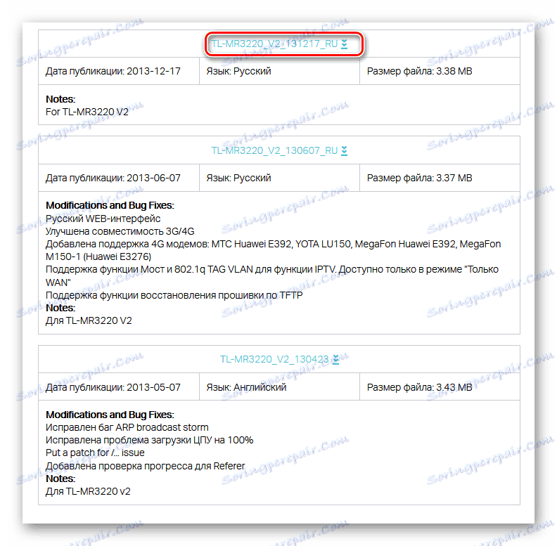 Nahrávanie firmvéru na webovej stránke spoločnosti TP-Link
