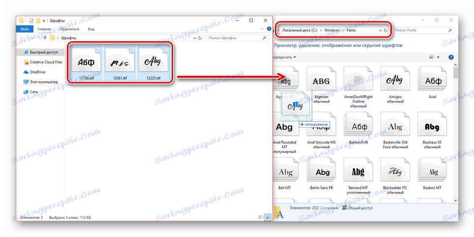 Schopnosť ručne pridať fonty do systému Windows