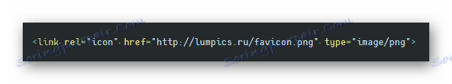 Kód s absolutním odkazem na ikonu webu
