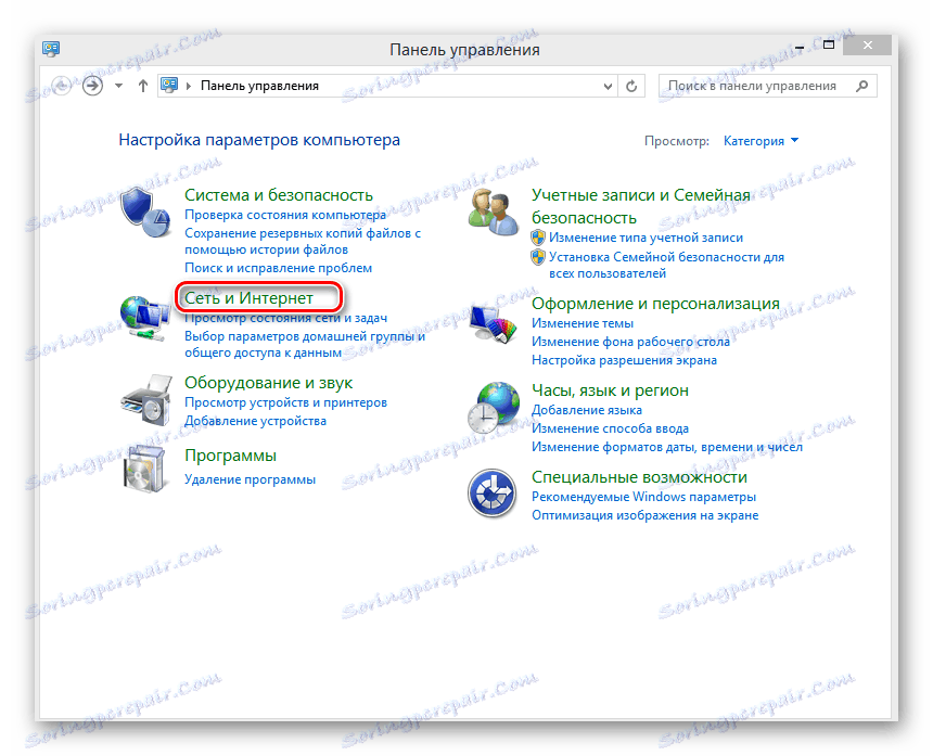 Контролен панел в Windows 8