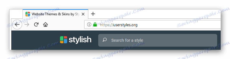 Перехід до сайту Stylish в Mozilla Firefox