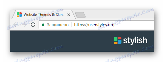 Превключете към официалния Стилен уебсайт в браузъра Google Chrome.
