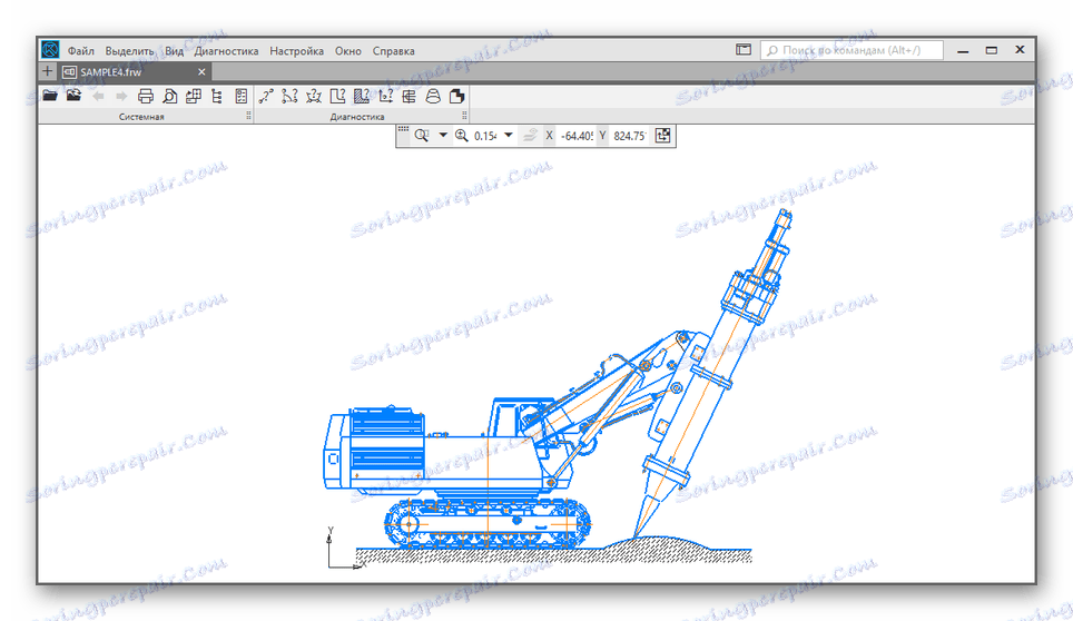 ملف FRW مفتوح ناجح في عارض KOMPAS-3D