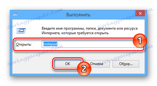 Otwieranie notatnika za pomocą polecenia Uruchom w systemie operacyjnym Windows
