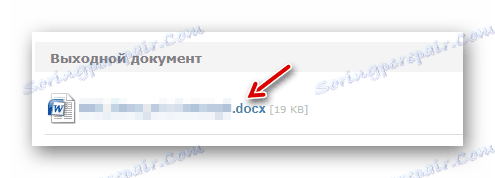 Sťahovanie hotového súboru DOCX z online služby OCR zadarmo