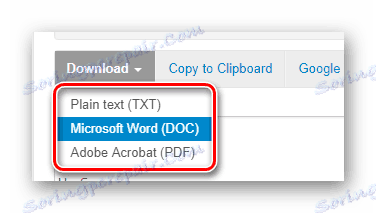 Stiahnite text extrahovaný do programu NewOCR do počítača