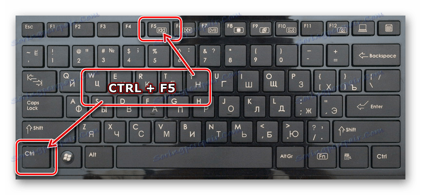با فشار دادن کلید میانبر Ctrl و F5