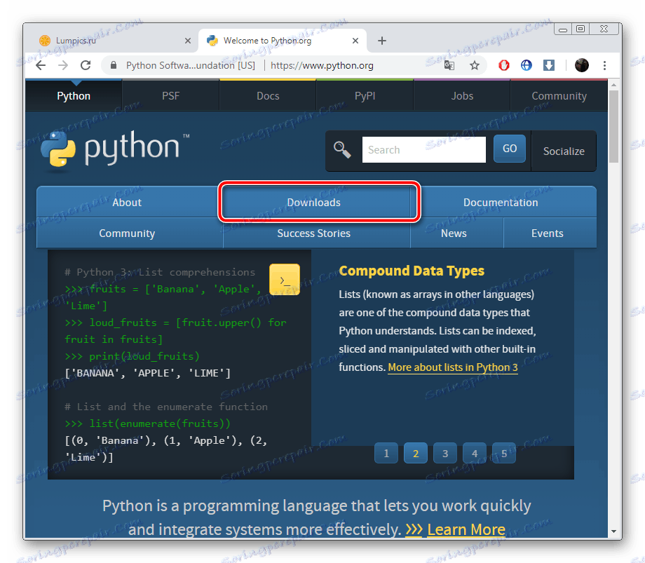 Stáhněte si Python z oficiálního webu