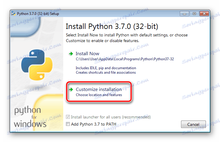Vlastní instalace pythonu