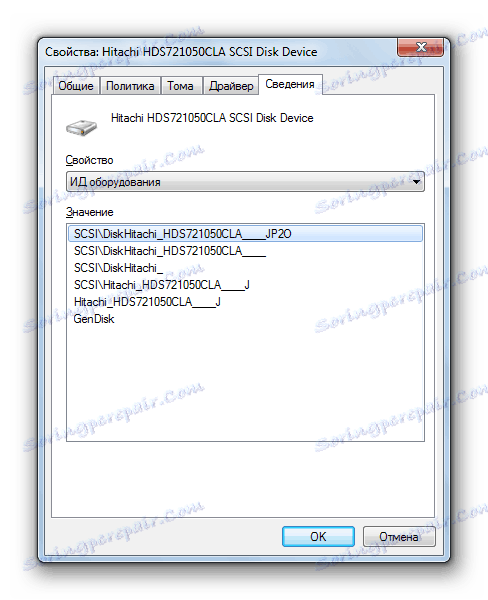 Informacje o urządzeniu w oknie właściwości urządzenia w systemie Windows 7