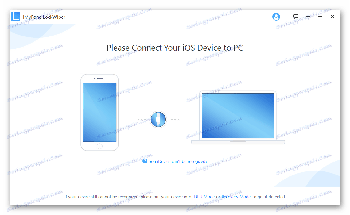 Povežite iPhone z računalnikom za iMyFone LockWiper