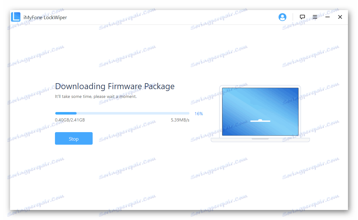 Postopek ponastavitve gesla na mobilni napravi Apple v iMyFone LockWiper