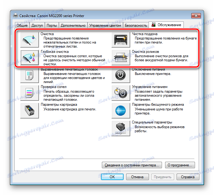 Потпуно чишћење штампача