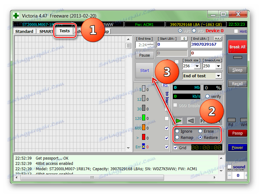 Obnova sektorů prostřednictvím společnosti Victoria